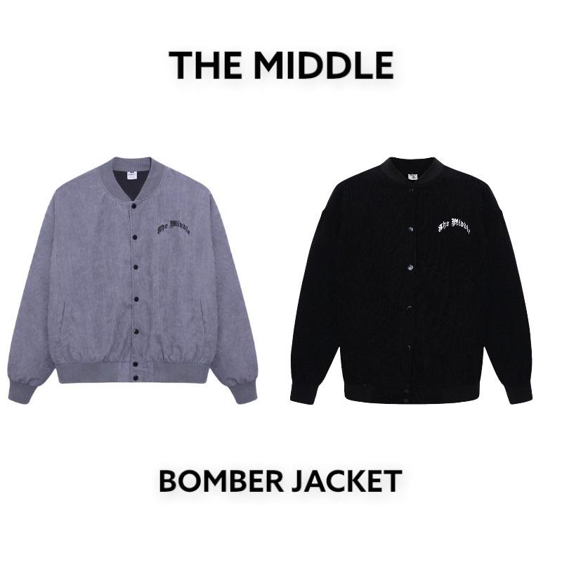 Áo khoác BOMBER THEMIDDLE unisex (chất nhung tăm, 2 lớp)