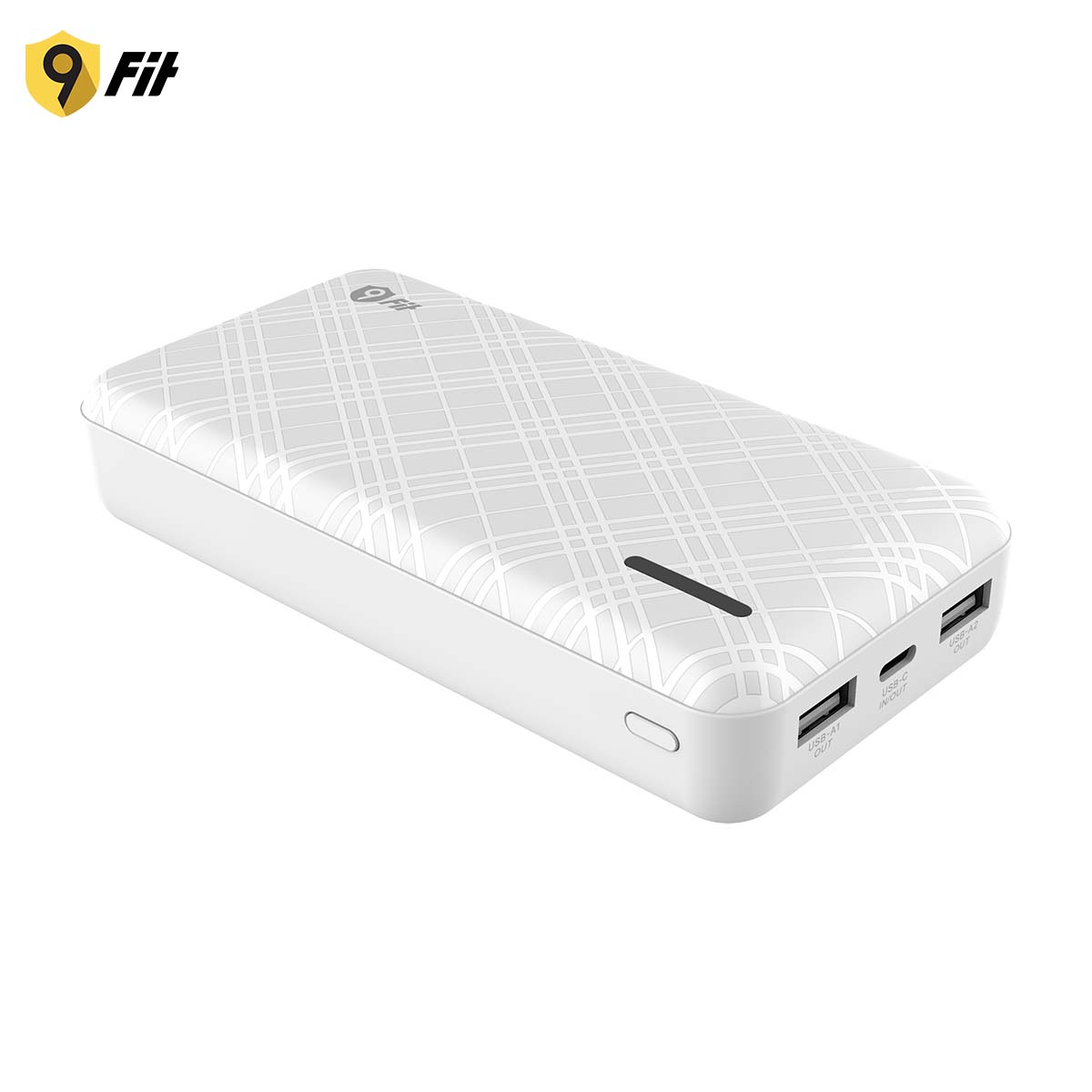 Sạc dự phòng 9FIT Lite 20,000mAh /3.7V Li-Polymer - 9PL20K03B, hỗ trợ sạc nhanh - Hàng chính hãng