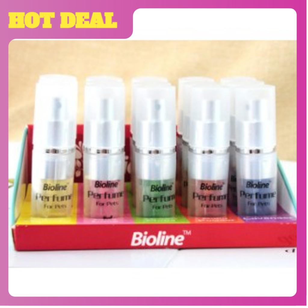 Nước hoa cho chó mèo Bioline 9ml-có 5 mùi hương đa dạng