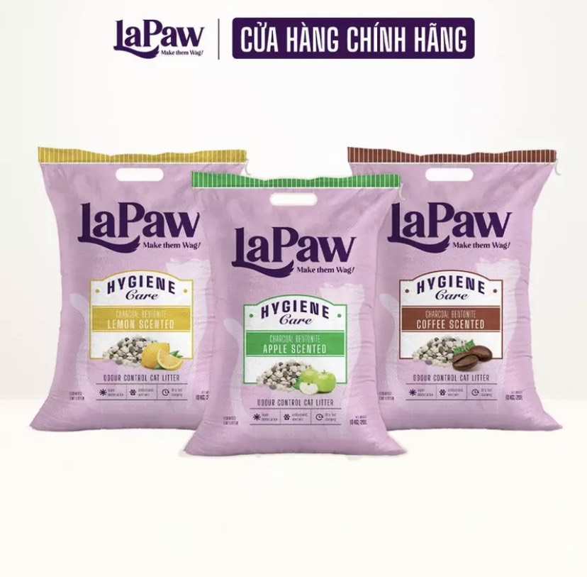Cát Đất Sét Mix Than Hoạt Tính Cho Mèo Thương Hiệu Lapaw 15l