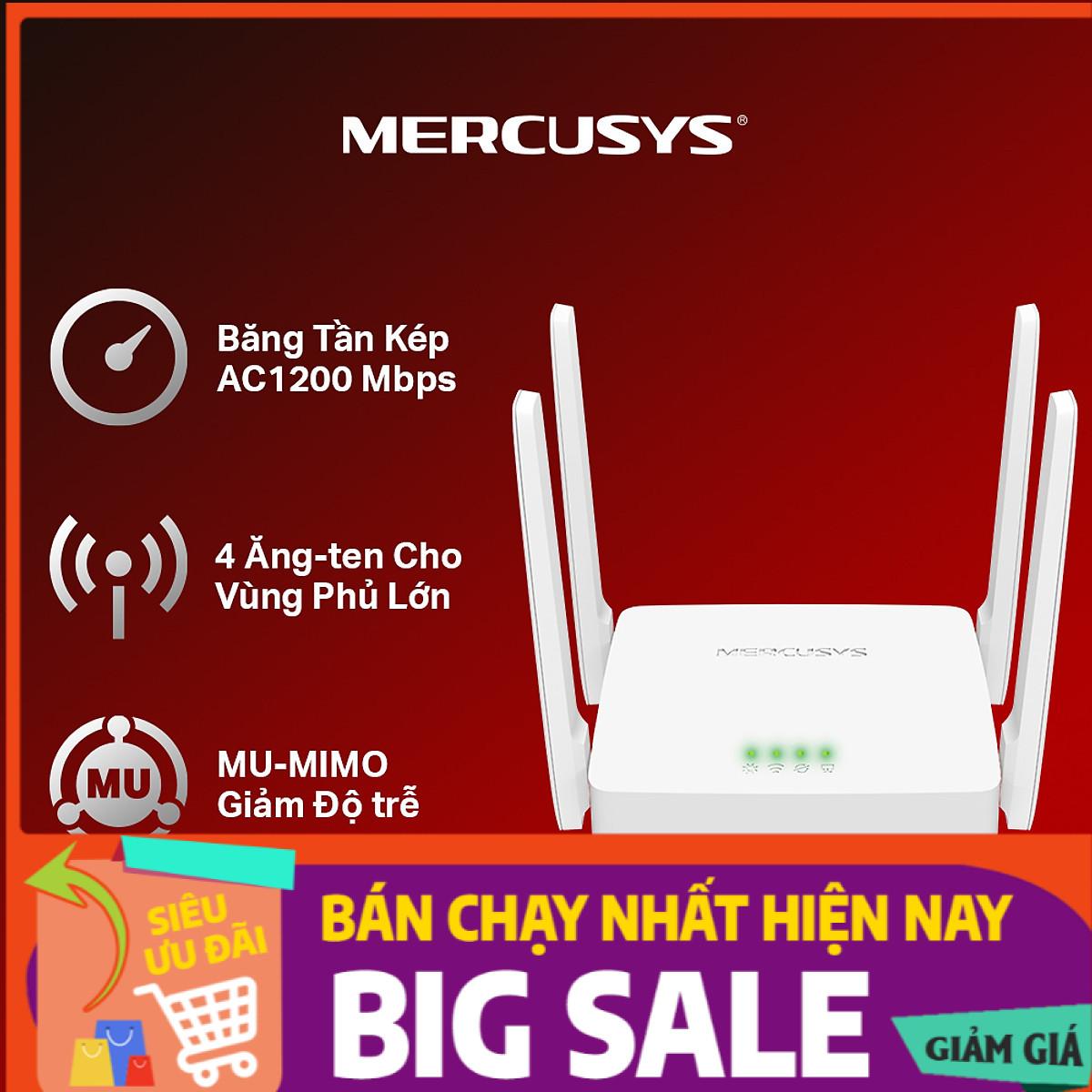 Bộ Phát Wifi Mercusys AC10 Băng Tần Kép AC1200 - Hàng Chính Hãng