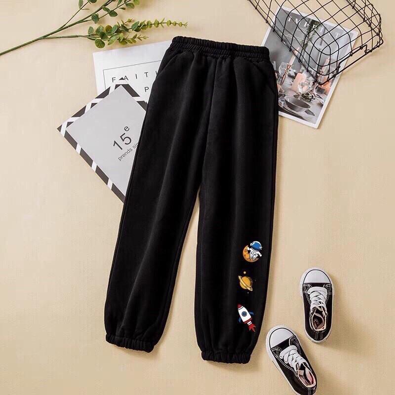 Quần Jogger\Quần Nỉ Ống Rộng Bo Chân Nam Nữ Unisex HIPHOP Ulzzang KUN