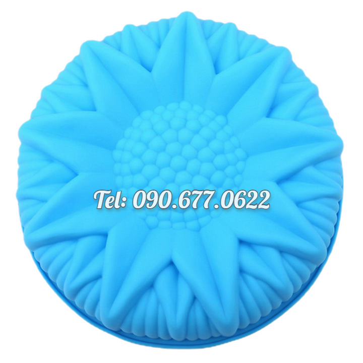 Khuôn silicone làm bánh, rau câu hoa hướng dương đại đóa – Loại 28 cm - Mã số 1025