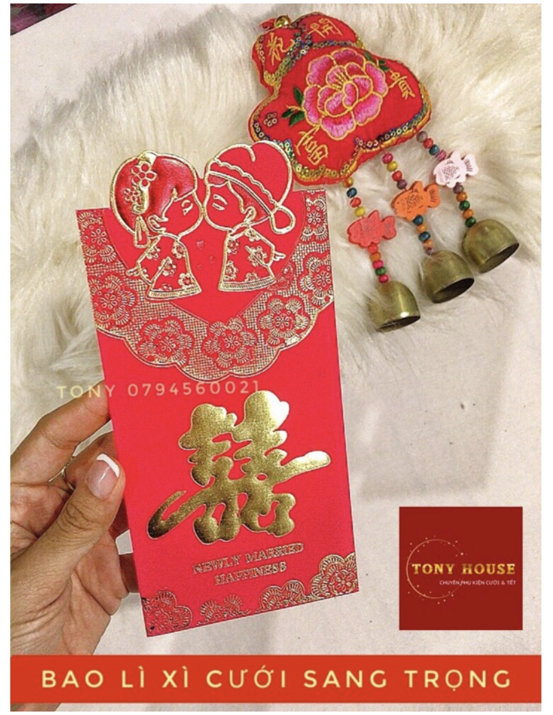 Phong bao lì xì cưới truyền thống