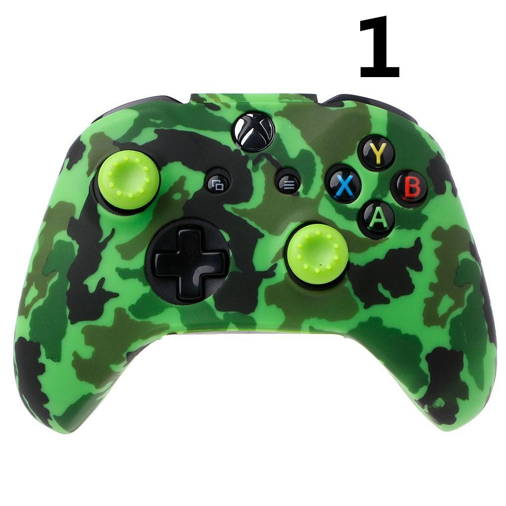 Bộ tay cầm chơi game bằng silicon + 2 nút bấm cho Xbox One x S
