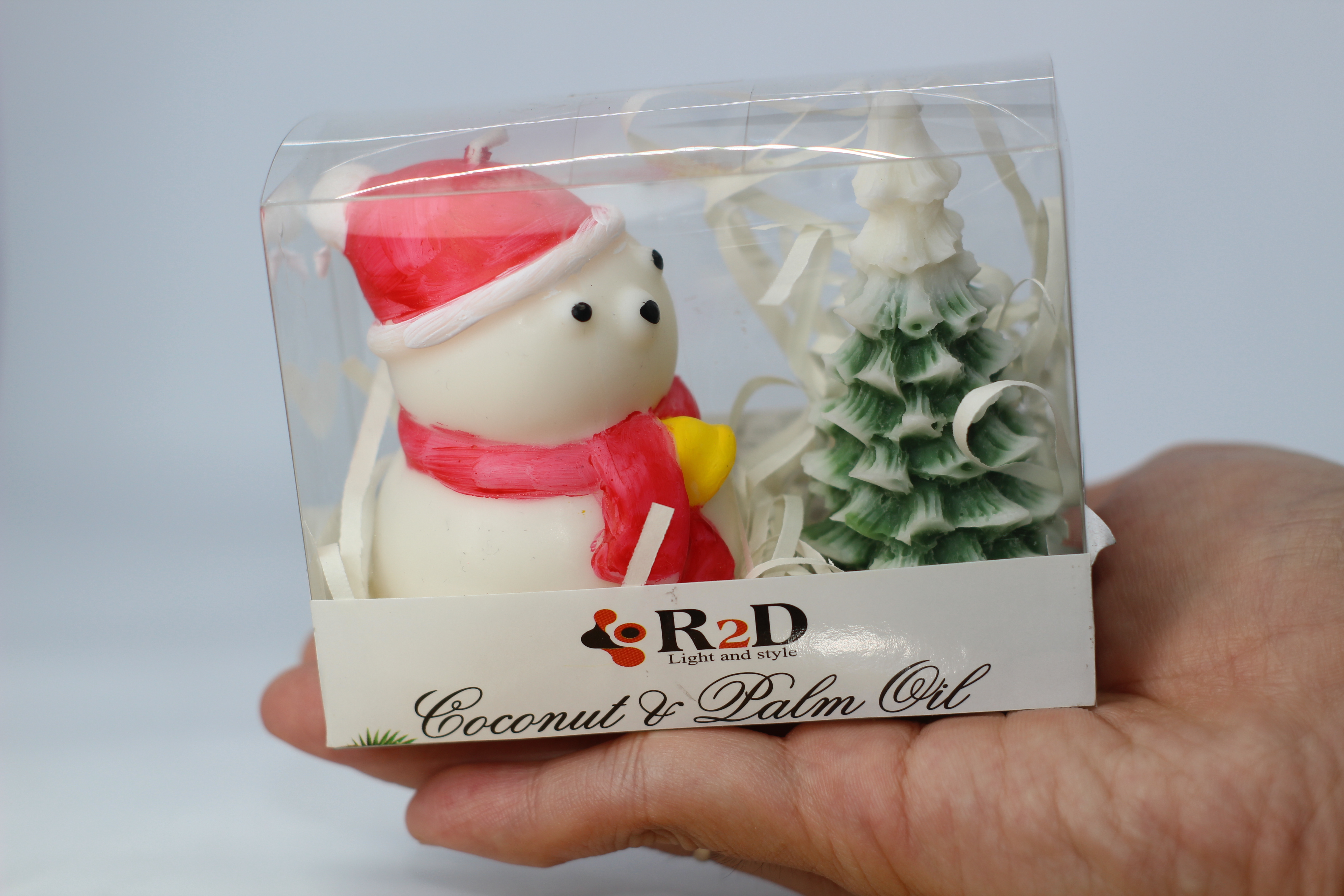 Bộ Gift Set Nến Thơm Ông Gìa Noel, Từ  Shop R2D, Làm Từ Nguyên Liệu Tự Nhiên, Lành Tính, Sáp Cọ, Dầu Dừa, Sáp Đậu Nành.