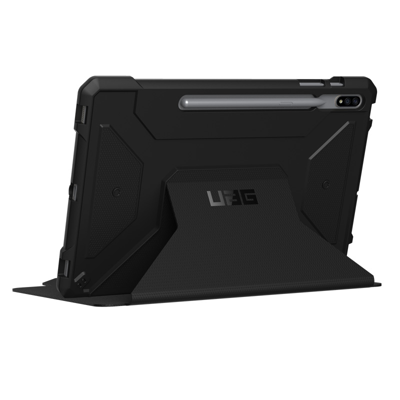 Bao da Samsung Galaxy Tab S7+/Tab S8+ UAG Metropolis - Hàng Chính Hãng - Màu Đen
