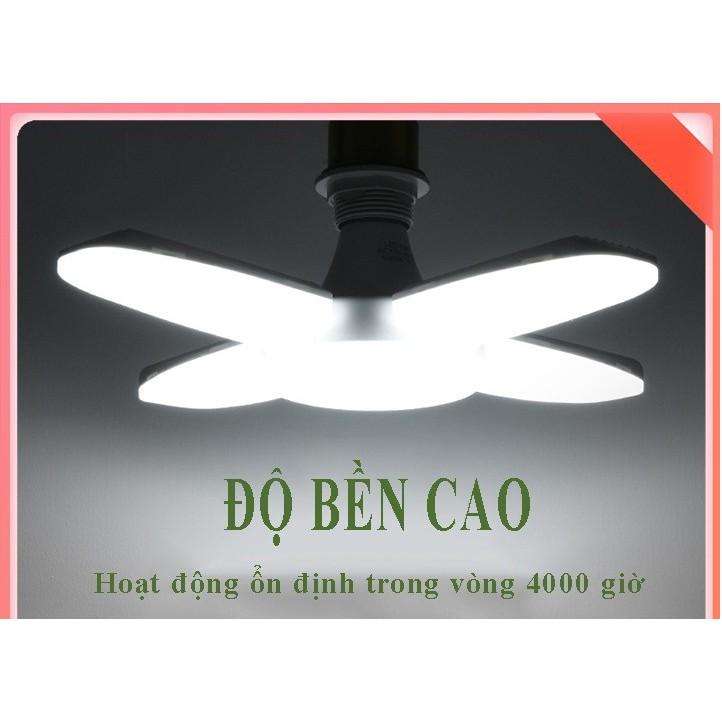 đèn led 4 cánh 60w thế hệ mới , sáng 5 vị trí