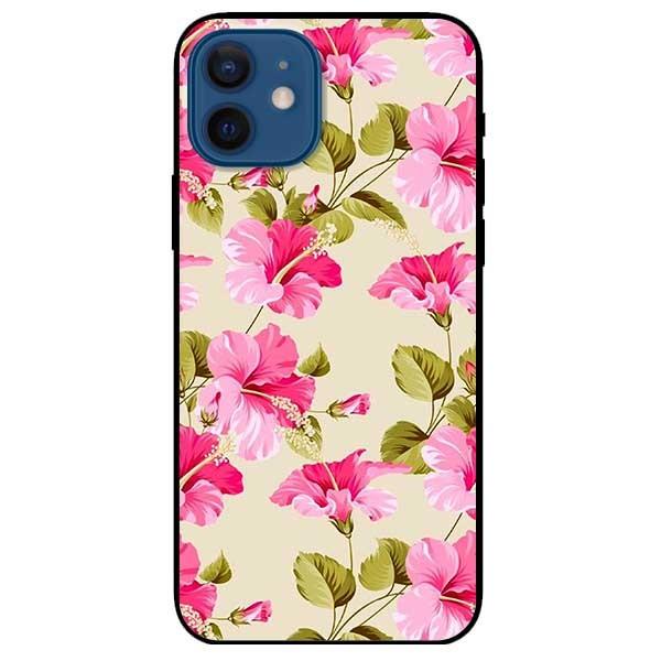 Ốp lưng dành cho Iphone 11 - 11 Pro - 11 Pro Max mẫu Hoa Bụt Hồng
