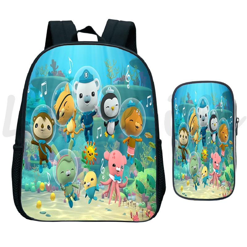 Hoạt Hình Các Octonauts Mẫu Giáo Ba Lô Cho Bé Mầm Non Túi Trẻ Em Schoolbag Bé Trai Bé Gái 2 Set Sinh Đựng Kawaii Mochila