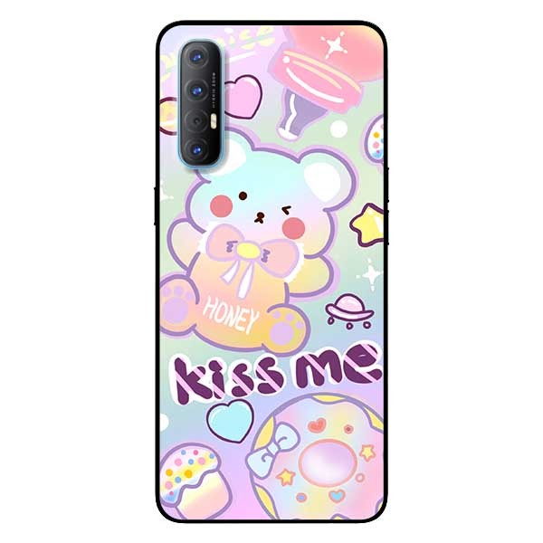 Ốp lưng dành cho Oppo Reno 3 Pro mẫu Gấu 7 Màu