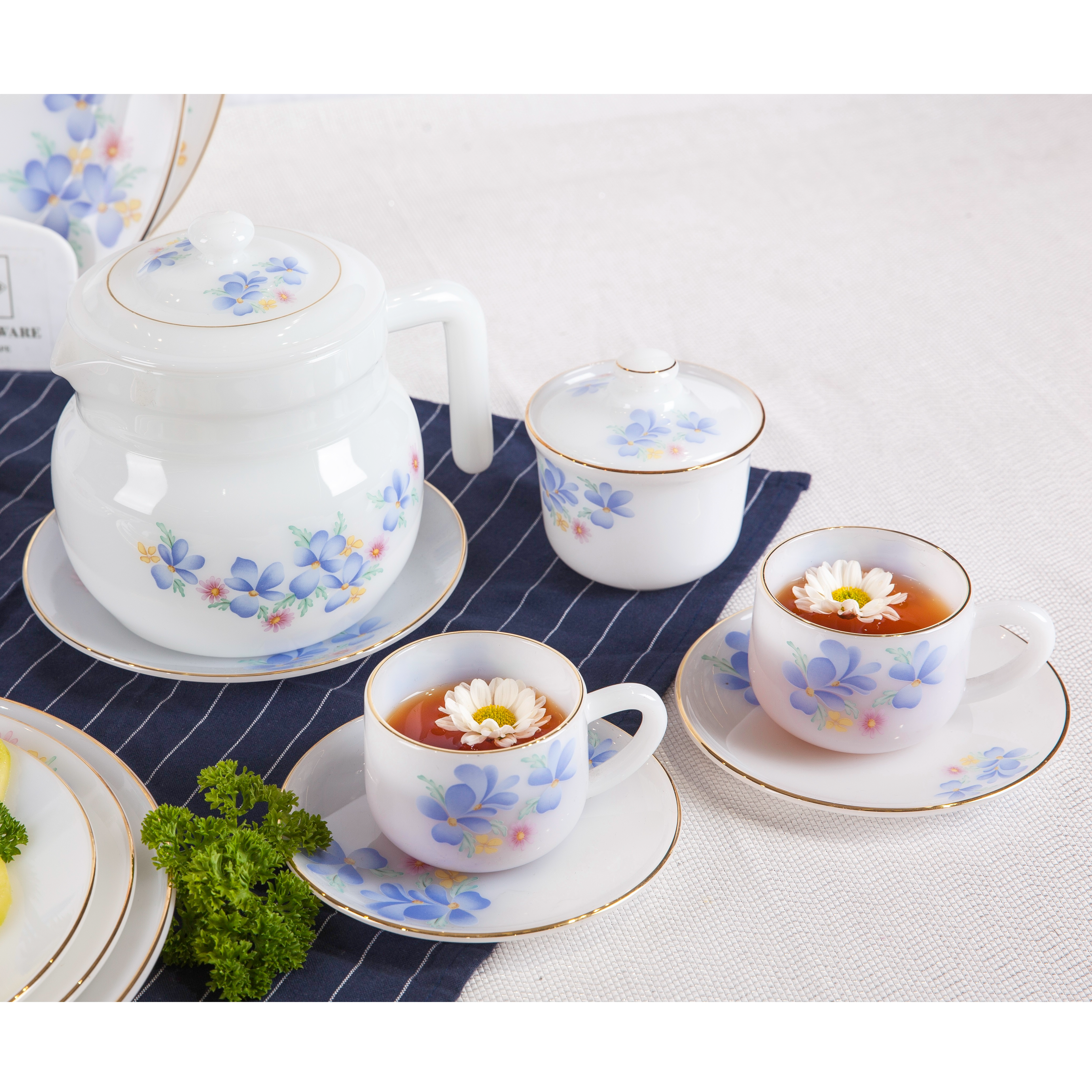 Bộ ấm CAFE Thủy tinh ngọc MP USA Homeset P606OPL dáng bầu