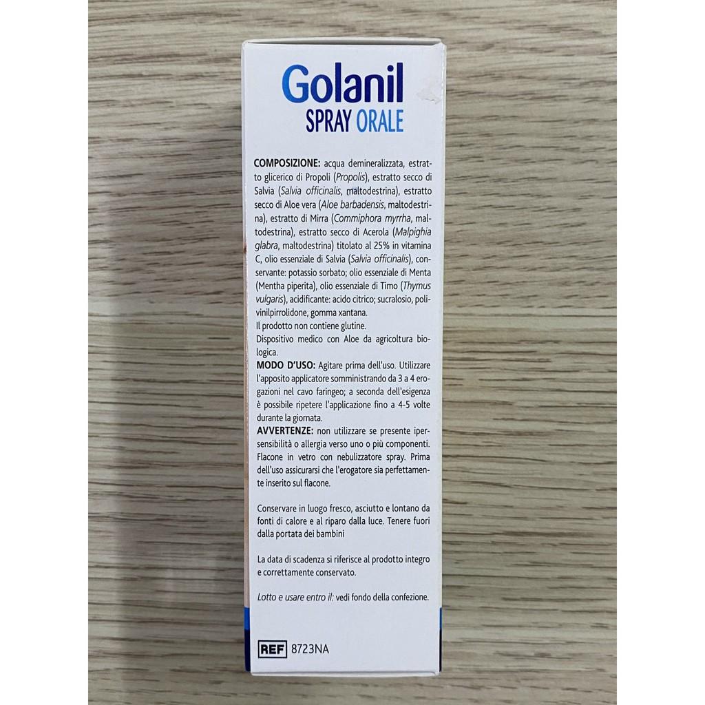 Xịt Họng Cho Bé Từ 2 Tuổi Golanil Spray Orale.Giúp Giảm Ho,Đau Rát Họng Cấp Mãn Tính