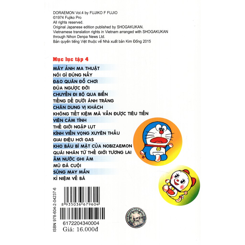 Sách - Doraemon Truyện Ngắn - Tập 4 | Tiki