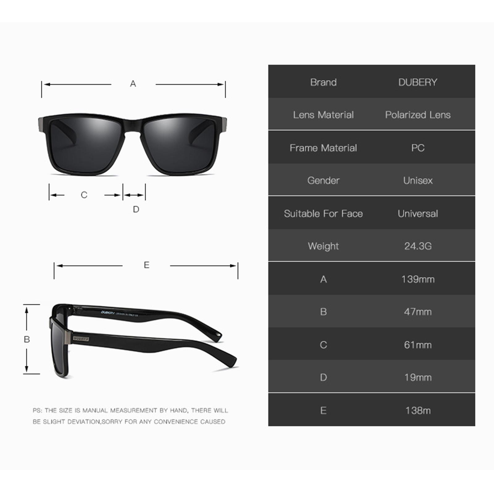 Polarized Cycling Goggles Running Anti-glare Ski Golf Sunglasses Black