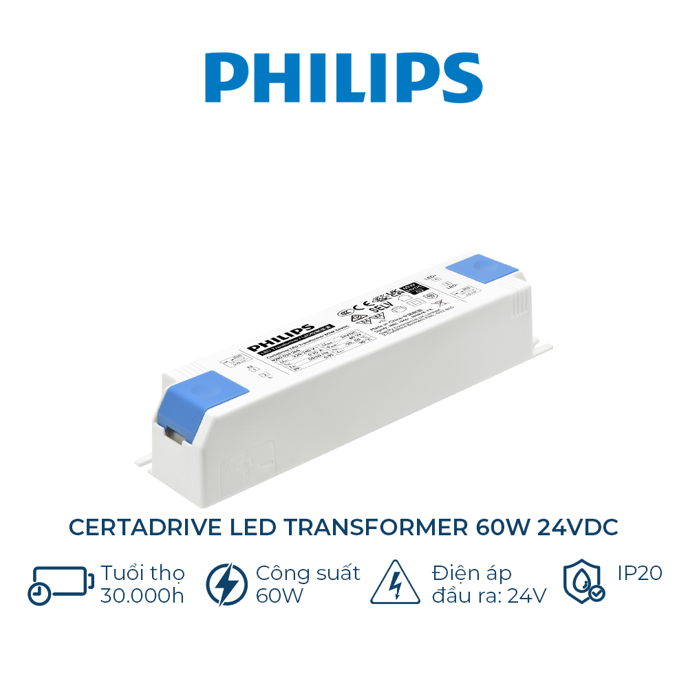 Nguồn LED dây Philips Economic LED Transformer - Công suất