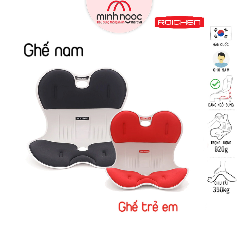 Gia dụng Minh Ngọc COMBO 2 Ghế chỉnh dáng ngồi đúng - Roichen Hàn Quốc Made in Korea. Nhiều Combo lựa chọn Combo 2 Nam, Combo 2 Nữ, Combo Nam & Nữ, Combo Nam & Trẻ em, Combo Nữ & Trẻ Em - Combo 2 ghế Nam, Trẻ Em