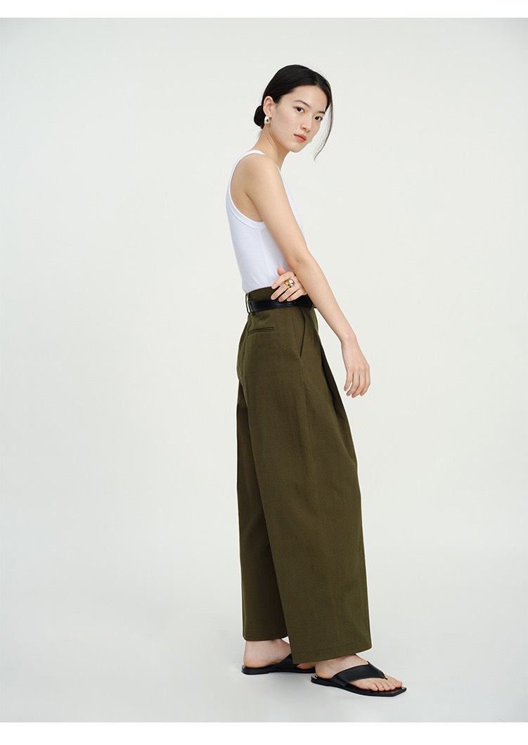 Quần ống rộng nữ 1 ly chất vải Linen Premium sang trọng ArcticHunter