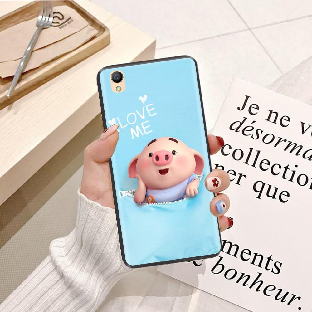 Ốp lưng dành cho điện thoại Oppo F3 Viền dẻo TPU hình Heo Con Dễ Thương