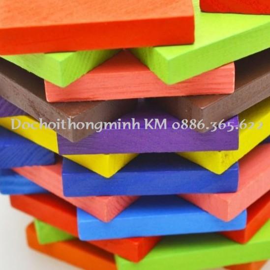 Domino gỗ nhiều màu_120 chi tiết