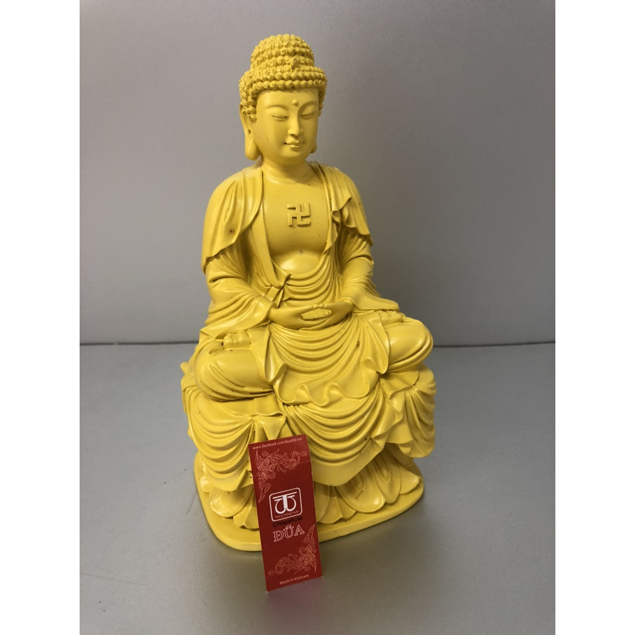Tượng Phật Thích Ca Mâu NI chất liệu; comforit cao 19cm dvn020