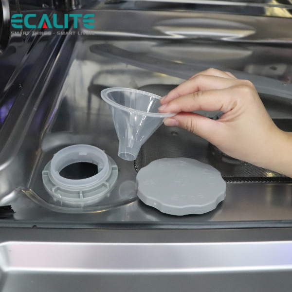 Máy Rửa Chén Ecalite EDW-UF6080BL - Có Rửa Điệt Khuẩn - Lắp Bán Âm Cực Gọn - Điều Khiển Cảm Ứng - Hàng Chính Hãng