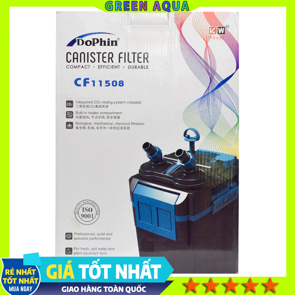 DOPHIN - Canister Filter | Máy lọc thùng tích hợp trộn CO2 và sưởi ấm cho hồ cá cảnh thủy sinh