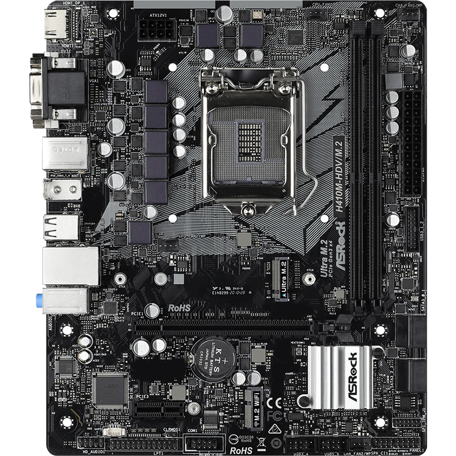 Bo Mạch Chủ Mainboard ASRock H410M-HDV/M2 - Hàng Chính Hãng