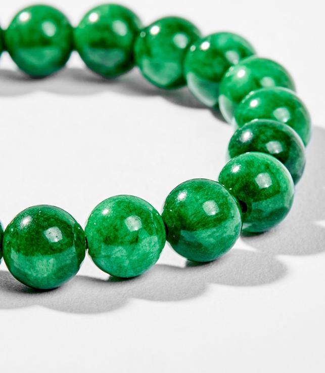 Vòng Tay Phong Thủy Nữ Đá Cẩm Thạch Sơn Thủy Phối Charm Tuổi Tỵ Bạc Mạ Vàng 24K Mệnh Mộc, Hỏa Ngọc Quý Gemstones