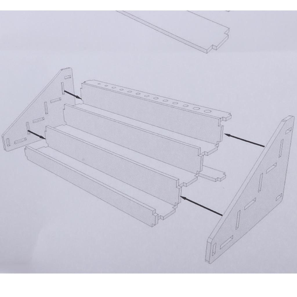 Gỗ Sắc Tố Sơn Chai Giá Nhà Tổ Chức Epoxy Dụng Cụ Bảo Quản Hộp 3 Tầng
