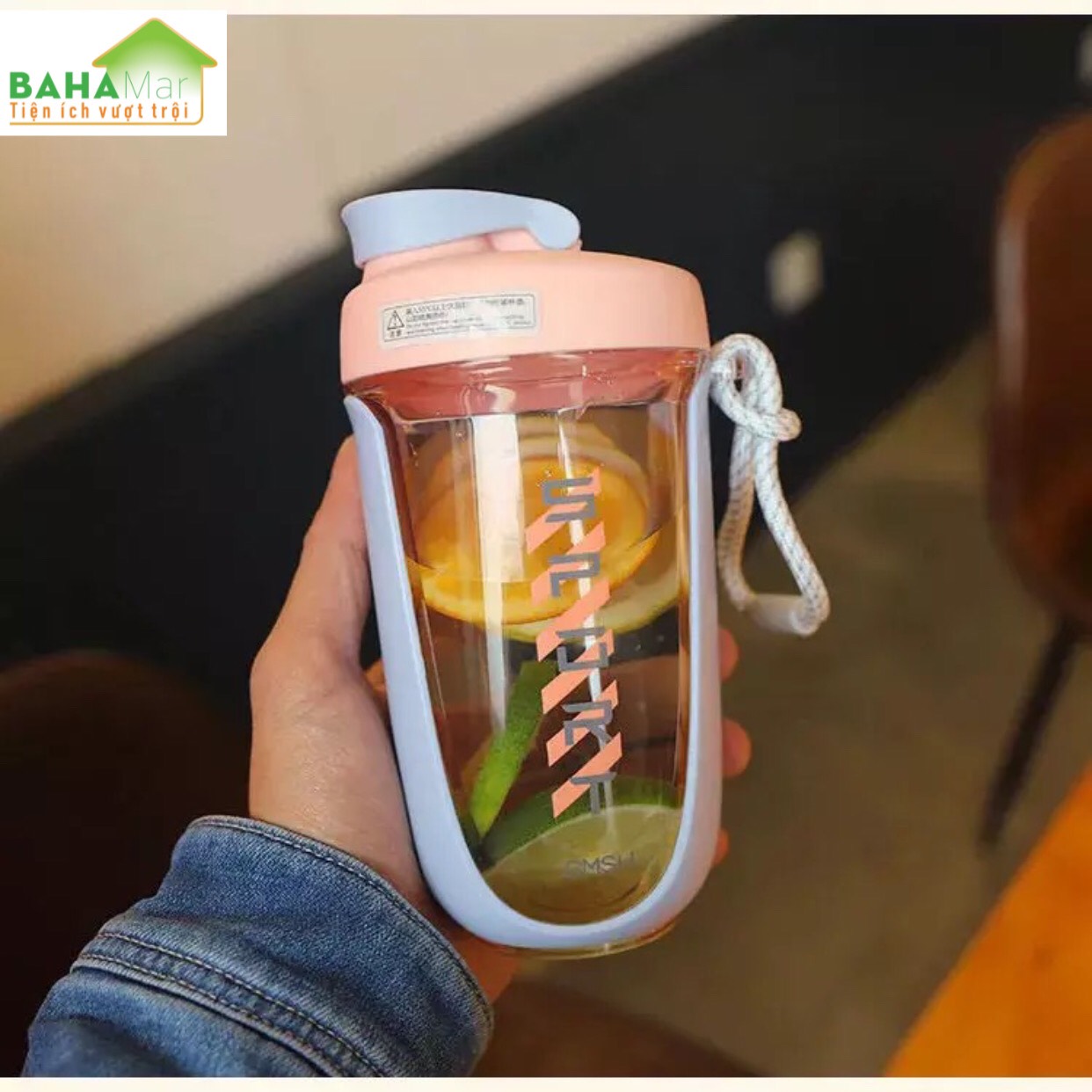 CỐC SÁNG TẠO CÓ BÓNG RUNG LẮC KHUẤY ĐỀU "BAHAMAR thiết kế dây xoắn tròn, banh lắc lò xo được làm từ inox không rỉ sẽ giúp đánh tan & lắc đều mọi hỗn hợp đậm đặc nhất.