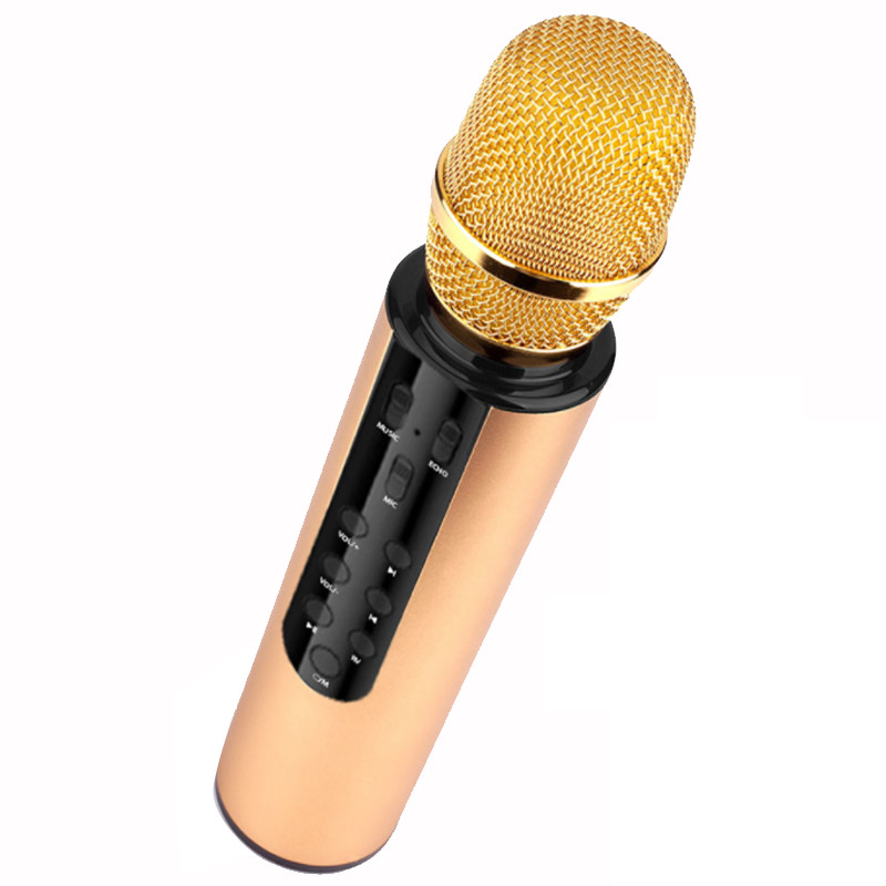 Micro Không Dây Hát Karaoke Kết Nối Bluetooth Kiêm Loa Hát Nhạc - Hàng Chính Hãng PKCB