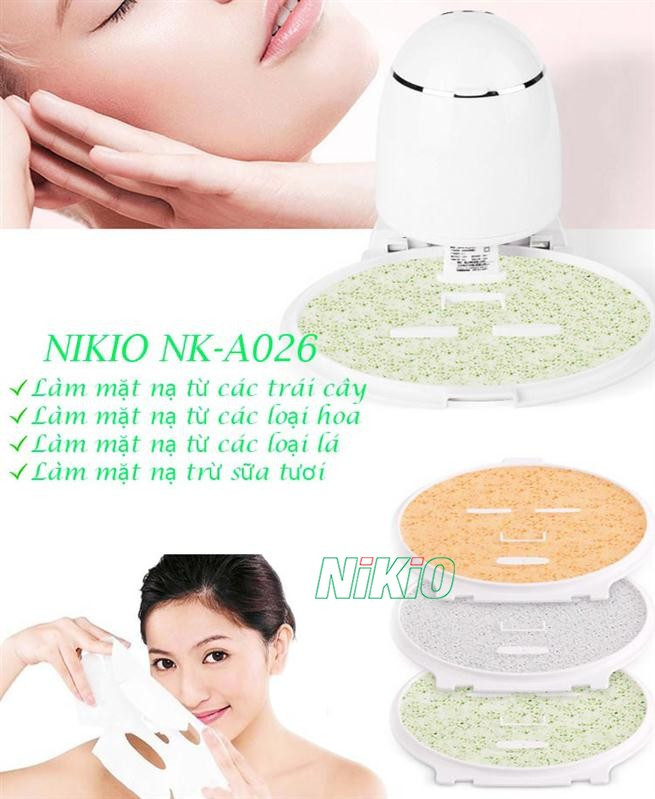 Máy làm mặt nạ trái cây và xông hơi mặt mũi Nikio NK-A026