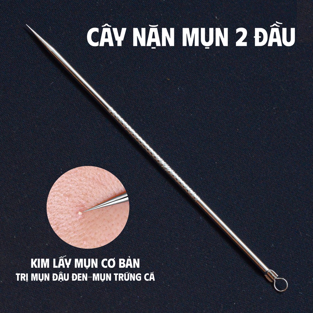 BỘ DỤNG CỤ NẶN MỤN 4 CÂY CÓ HỘP ĐỰNG - Hàng chính hãng