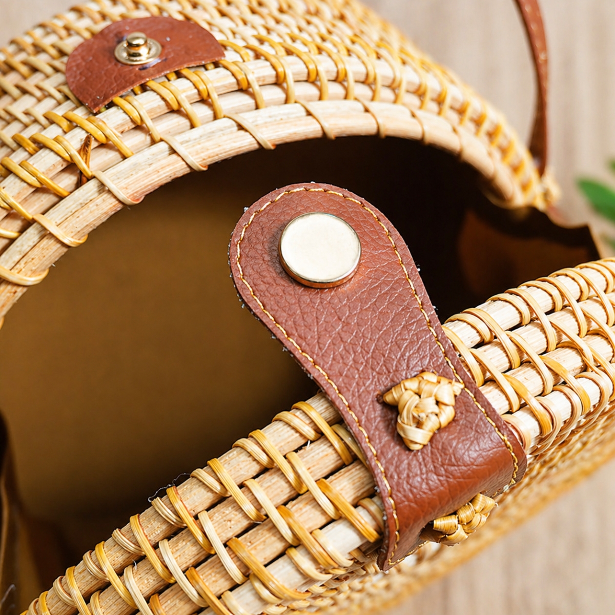 Túi Mây Thời Trang Có Dây Đeo – Túi Mây Vintage Handmade, Túi Mây Đeo Chéo Đi Biển, Picnic, Dạo Phố
