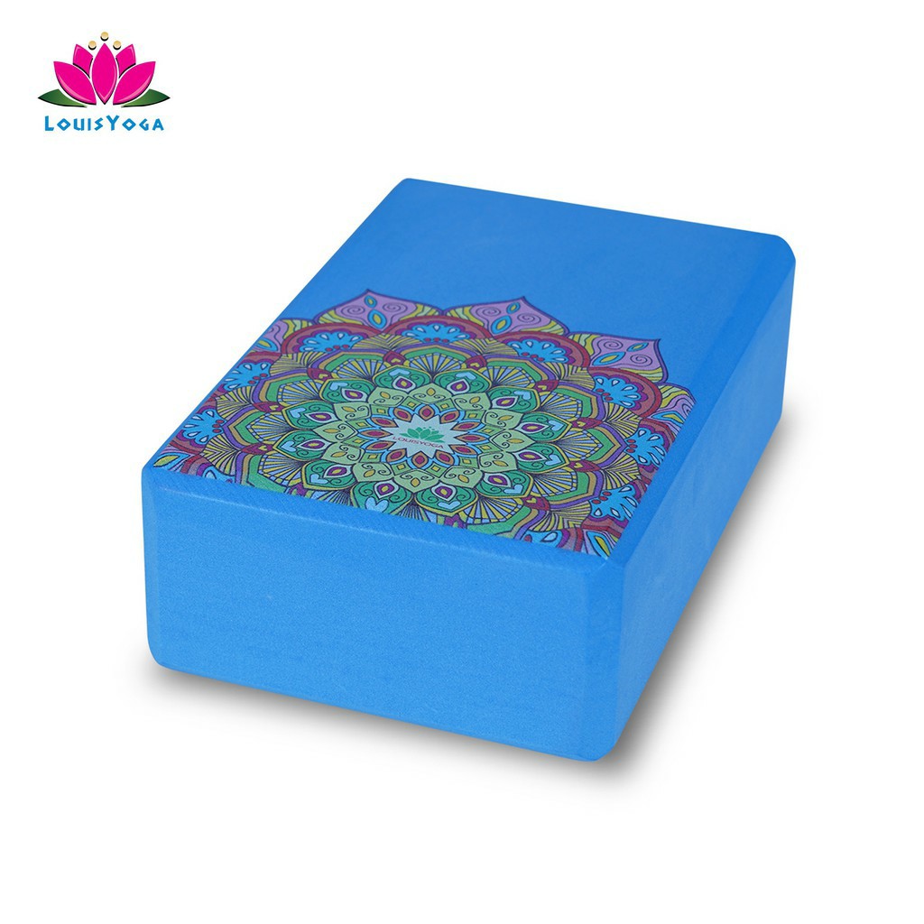 Gạch tập yoga sắc Madala Kích thước: 23x15x7.6cm. Trọng lượng 200g