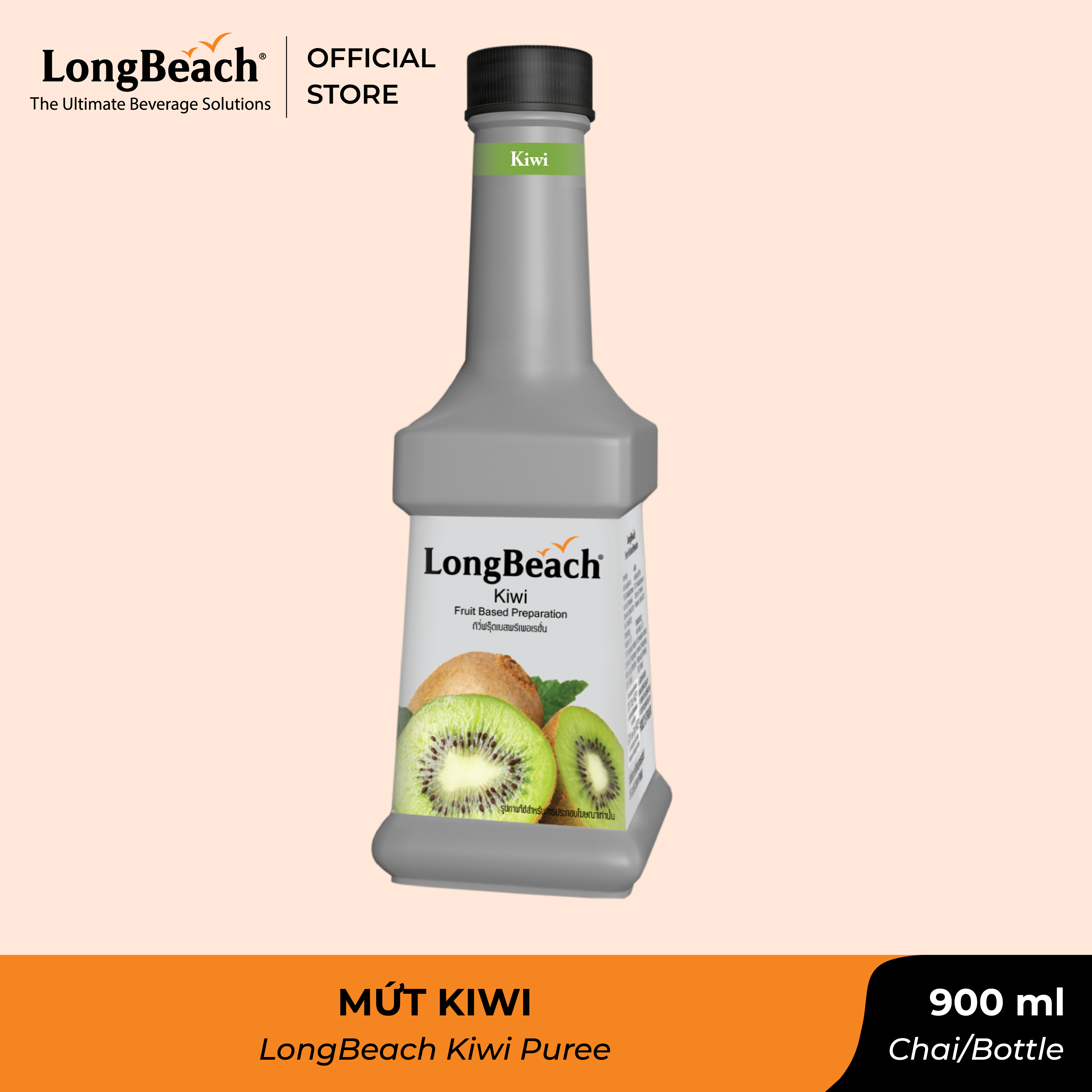 Mứt Kiwi - LongBeach Kiwi Fruit Based Preperation 900 ml