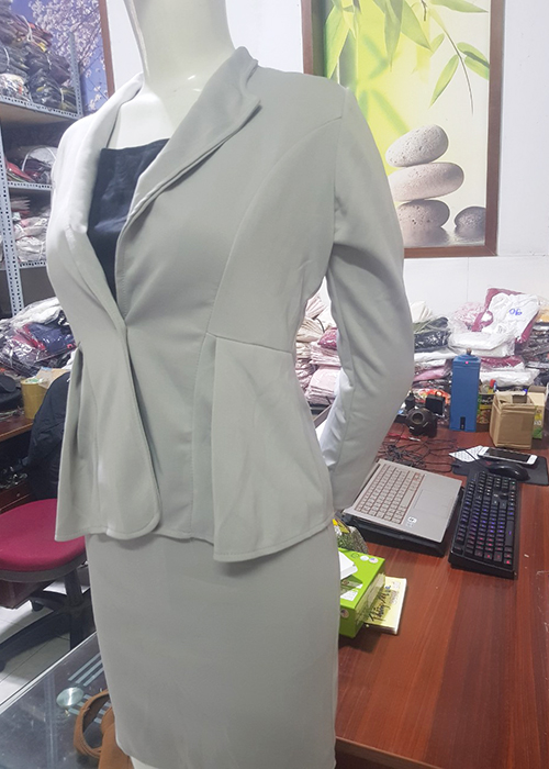 Set Bộ Vest Công Sở 3 Món Thun Umi Dễ Vận Đồng