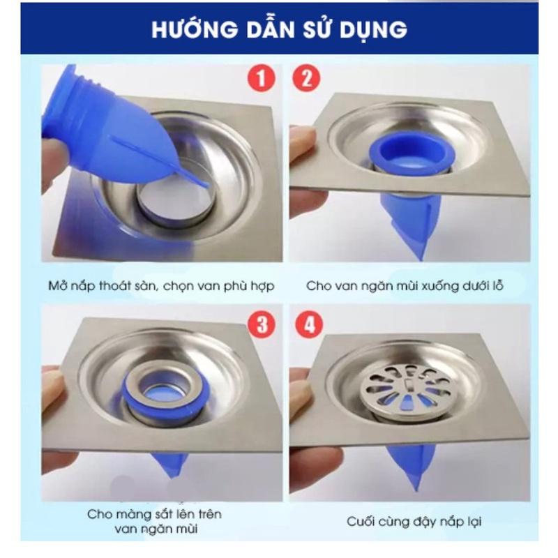 Bộ 2 Van Ngăn Mùi Hôi Cống - chất liệu silicon độ bền 20 năm