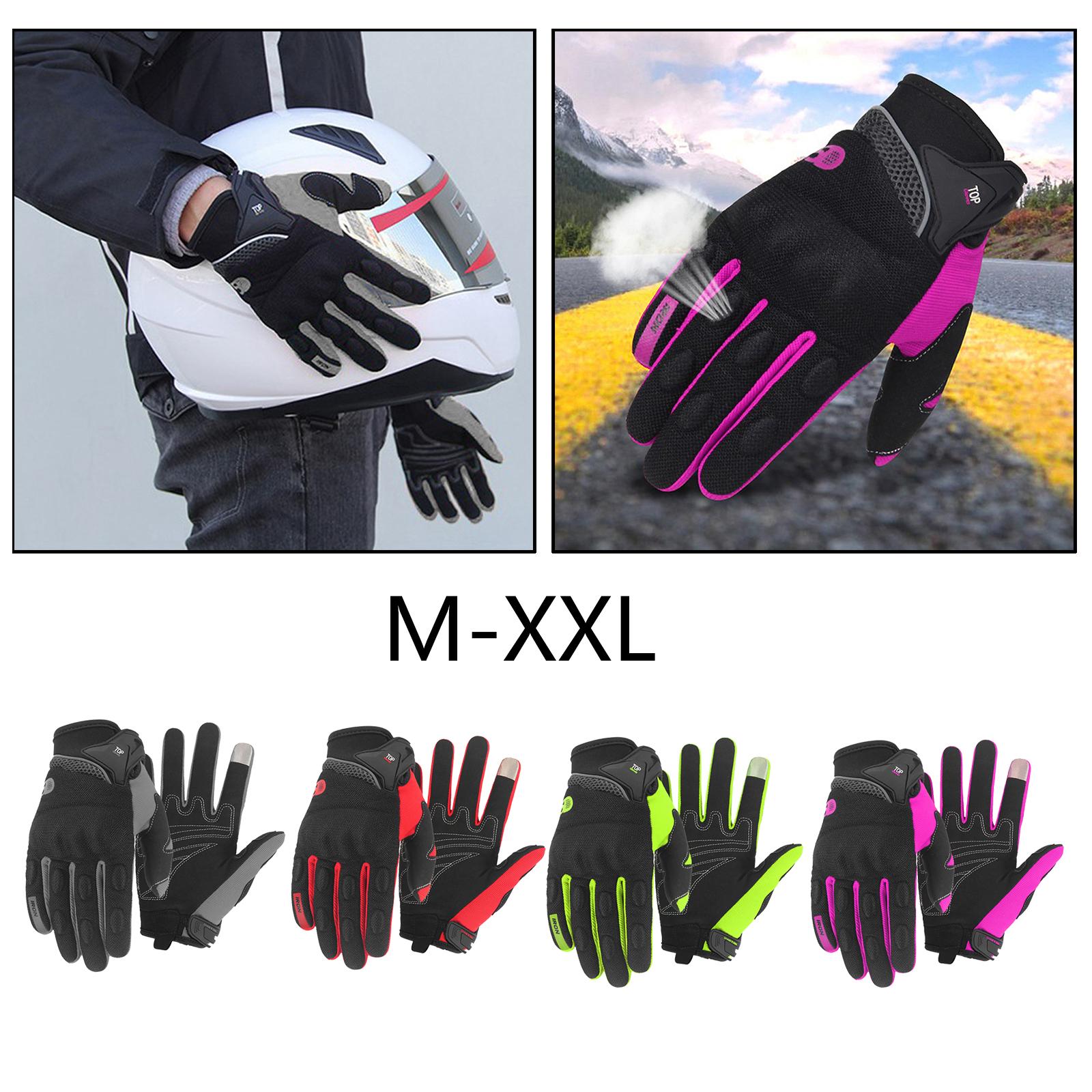 Motorcycle Gloves for Men and Women, Full Finger Touchscreen Motorbike Gloves for Road Racing, Cycling, Climbing, Motocross etc