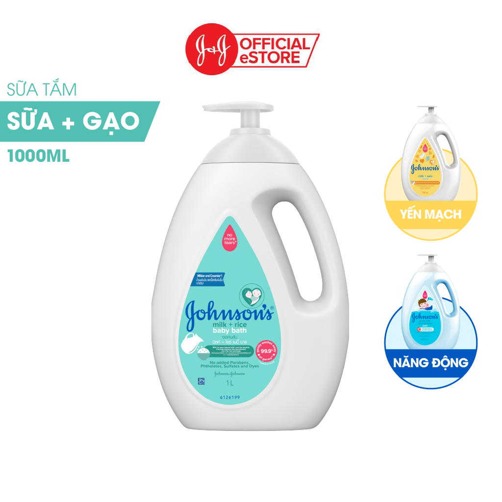 Sữa tắm Johnson's Baby chứa sữa và yến mạch (1000ml)