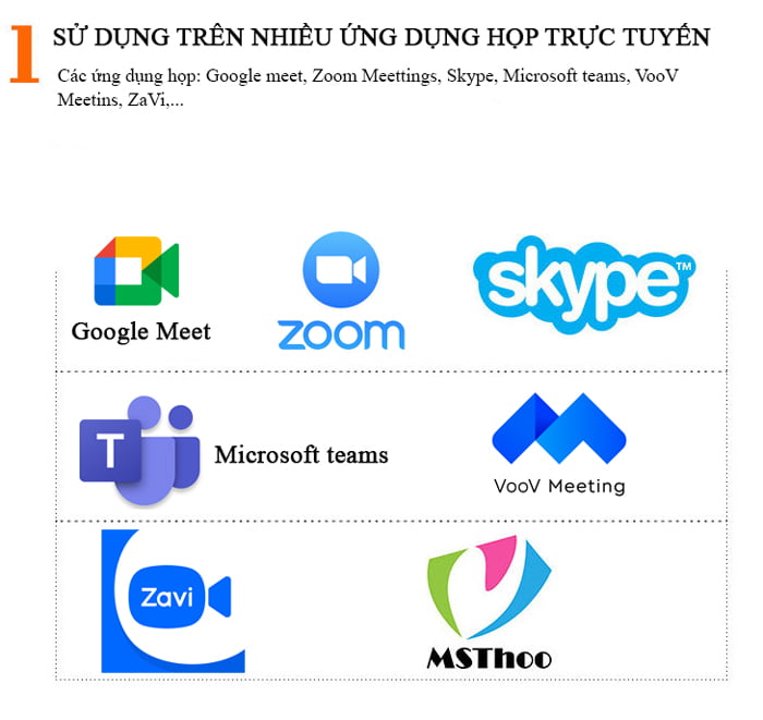 Loa hội nghị trực tuyến MST – H1, loa và micro tích hợp sẵn ( hàng nhập khẩu )