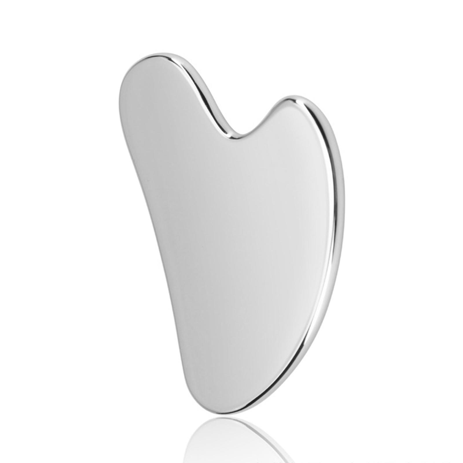 Stainless Steel Massage Scraping Tool for Face Body Skin Stainless Steel Scraper Facial Tool Metal Face Massager Board