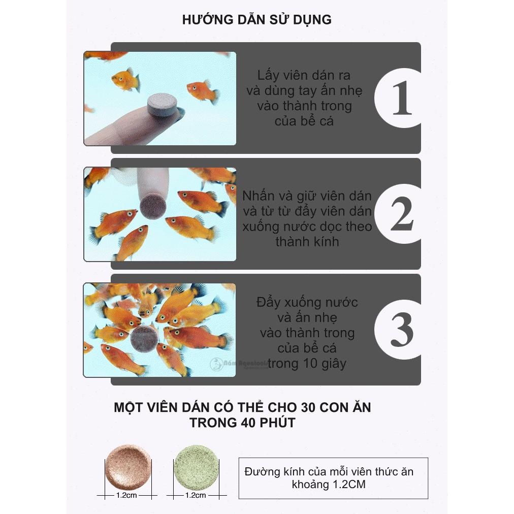 Thức Ăn Dán Spirulina Patch Fish Food Thức Ăn Tảo Viên Spirulina Bổ Sung Chất Sơ Và Vitamin Cho Cá Tép Cảnh