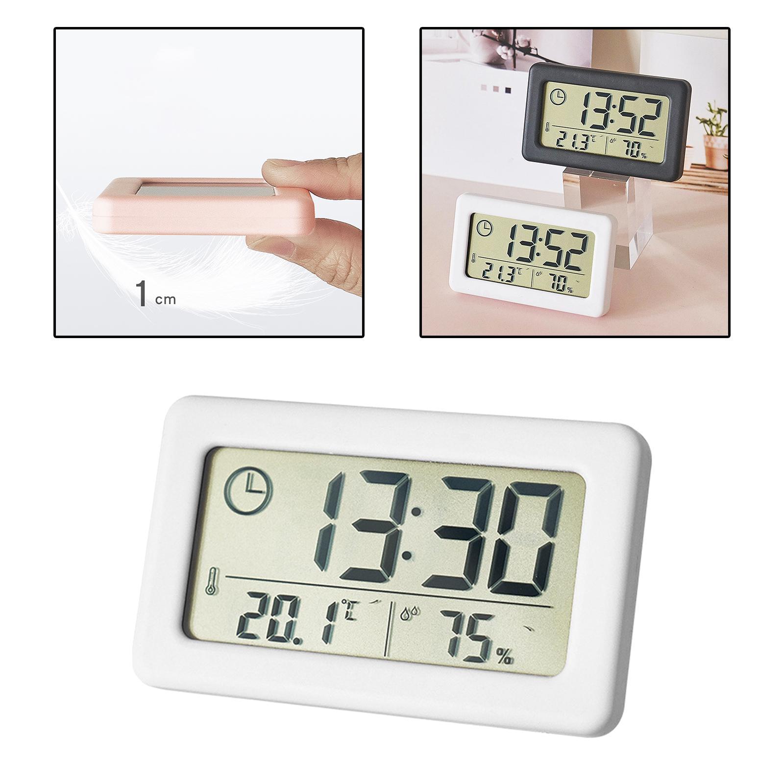 Digital Clock Indoor Temperature Hanging Home Desktop Study Room