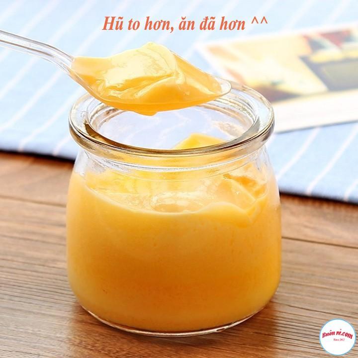 Combo 6 Hũ Thủy Tinh 200ml Cao Cấp Làm Sữa Chua, Caramen, Pudding,…Xinh Xắn 00637