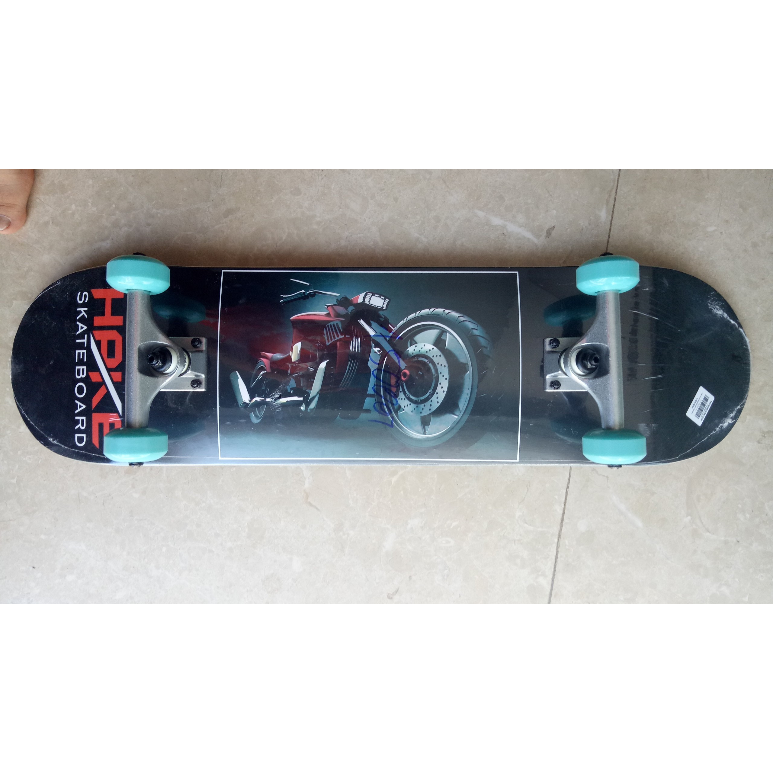 Ván Trượt Skateboard Gỗ 150007 trục hợp kim + gỗ ép 3 lớp bánh xe màu ngẫu nhiên