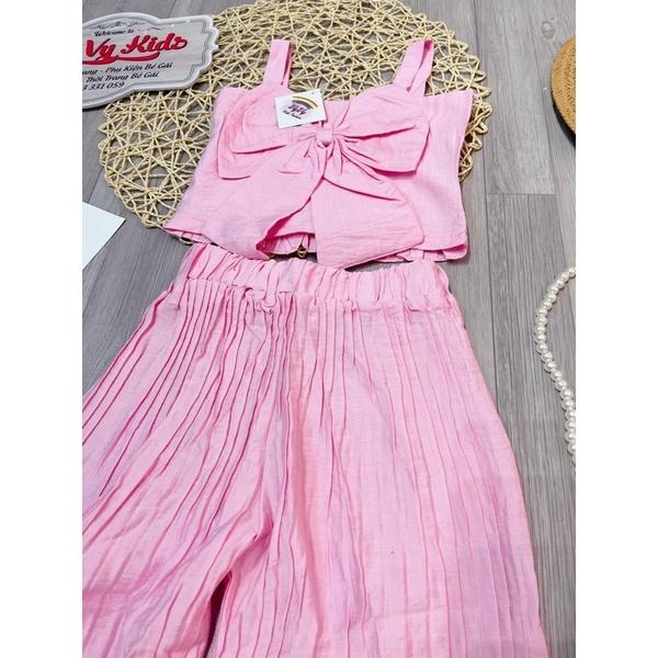 Set đồ bé gái, set bé gái hoa nơ thời trang VyVy Kids Fashion