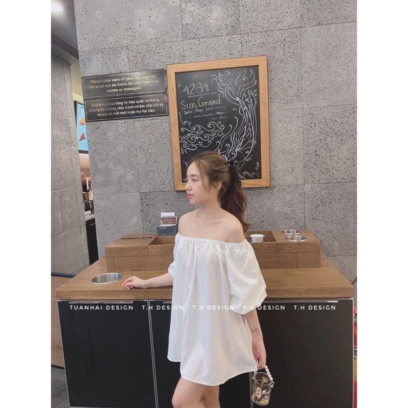 Áo trễ vai tay bồng