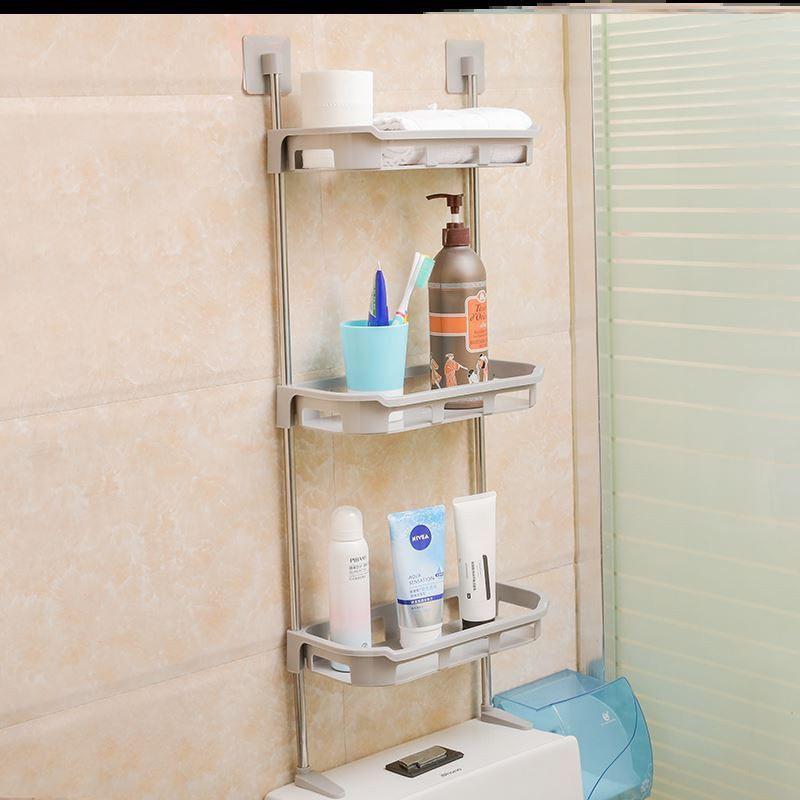 Kệ Nhà Tắm - Kệ Nhà Vệ Sinh Toilet-Kệ Để Bồn Cầu 3Tầng-Kệ Để Đồ Sau Toilet-Nhà Tắm 3 Tầng<3